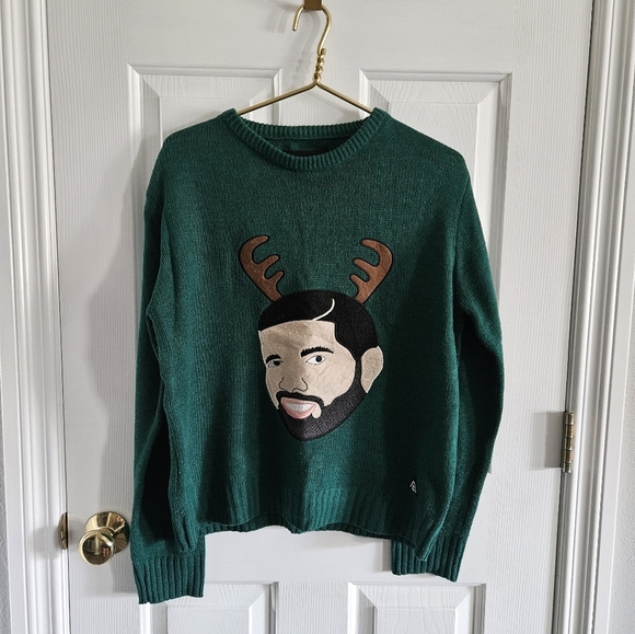 NWOT Drake Knit Christmas Sweater - Picture 1 of 8